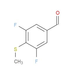 Aobchem&nbsp;3 5-Difluoro-4-(methylthio)benzaldehyde | ≥97% | CAS 473299-49-9 | C8H6F2OS | 1g