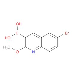 Aobchem&nbsp;(6-Bromo-2-methoxyquinolin-3-yl)boronic acid | ≥95% | CAS 2131782-57-3 | C10H9BBrNO3 | 250mg