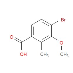 Aobchem&nbsp;4-Bromo-3-methoxy-2-methylbenzoic acid | ≥97% | CAS 1154060-65-7 | C9H9BrO3 | 250mg