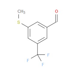 Aobchem&nbsp;3-(Methylthio)-5-(trifluoromethyl)benzaldehyde | ≥97% | CAS 868166-29-4 | C9H7F3OS | 250mg