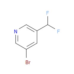 Aobchem&nbsp;3-Bromo-5-(difluoromethyl)pyridine | ≥97% | CAS 114468-04-1 | C6H4BrF2N | 250mg