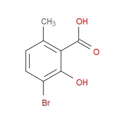 Aobchem&nbsp;3-Bromo-2-hydroxy-6-methylbenzoic acid | ≥95% | CAS 681467-89-0 | C8H7BrO3 | 250mg