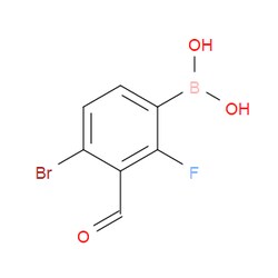 Aobchem&nbsp;4-Bromo-2-fluoro-3-formylphenylboronic acid | ≥97% | CAS 1451393-06-8 | C7H5BBrFO3 | 1g
