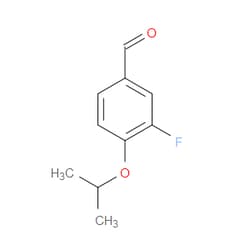 Aobchem&nbsp;3-Fluoro-4-(1-methylethoxy)benzaldehyde | ≥95% | CAS 1021231-72-0 | C10H11FO2 | 500mg