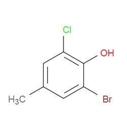 Aobchem&nbsp;2-Bromo-6-chloro-4-methylphenol | ≥97% | CAS 57018-10-7 | C7H6BrClO | 1g