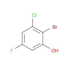 Aobchem&nbsp;2-Bromo-3-chloro-5-fluorophenol | ≥95% | CAS 1805518-65-3 | C6H3BrClFO | 250mg