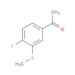 Aobchem&nbsp;1-(4-Fluoro-3-(methylthio)phenyl)ethanone | ≥97% | CAS 1215876-93-9 | C9H9FOS | 500mg