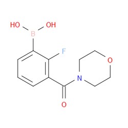 Aobchem&nbsp;2-Fluoro-3-(morpholine-4-carbonyl)phenylboronic acid | ≥97% | CAS 1704074-05-4 | C11H13BFNO4 | 500mg