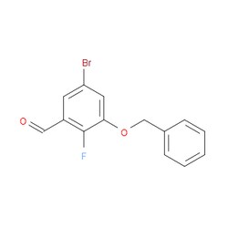 Aobchem&nbsp;3-(Benzyloxy)-5-bromo-2-fluorobenzaldehyde | ≥97% | CAS 2624417-13-4 | C14H10BrFO2 | 250mg