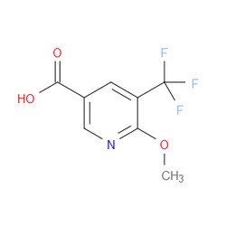 Aobchem&nbsp;6-Methoxy-5-(trifluoromethyl)-3-pyridinecarboxylic acid | ≥95% | CAS 1211532-15-8 | C8H6F3NO3 | 500mg