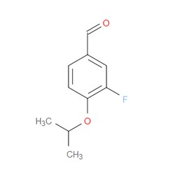 Aobchem&nbsp;3-Fluoro-4-(1-methylethoxy)benzaldehyde | ≥95% | CAS 1021231-72-0 | C10H11FO2 | 1g