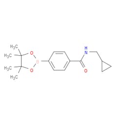 Aobchem&nbsp;N-Cyclopropylmethyl-4-(4 4 5 5-tetramethyl-[1 3 2]dioxaborolan-2-yl)-benzamide | ≥95% | CAS 515135-62-3 | C17H24BNO3 | 500mg