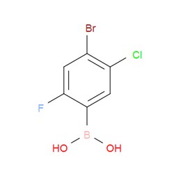 Aobchem&nbsp;(4-Bromo-5-chloro-2-fluorophenyl)boronic acid | ≥95% | CAS 2795134-22-2 | C6H4BBrClFO2 | 500mg