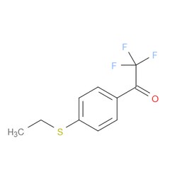 Aobchem&nbsp;1-(4-(Ethylthio)phenyl)-2 2 2-trifluoroethanone | ≥97% | CAS 845823-09-8 | C10H9F3OS | 500mg