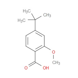 Aobchem&nbsp;4-(Tert-butyl)-2-methoxybenzoic acid | ≥97% | CAS 52328-48-0 | C12H16O3 | 250mg