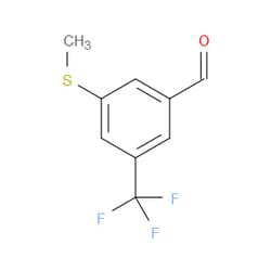 Aobchem&nbsp;3-(Methylthio)-5-(trifluoromethyl)benzaldehyde | ≥97% | CAS 868166-29-4 | C9H7F3OS | 1g