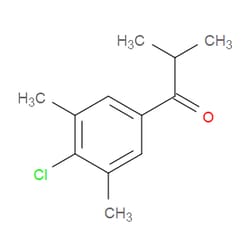 Aobchem&nbsp;1-(4-Chloro-3 5-dimethylphenyl)-2-methyl-1-propanone | ≥95% | CAS 1443304-63-9 | C12H15ClO | 500mg
