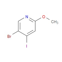 Aobchem&nbsp;Pyridine  5-bromo-4-iodo-2-methoxy- | ≥95% | CAS 2130893-79-5 | C6H5BrINO | 1g