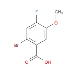 Aobchem&nbsp;2-Bromo-4-fluoro-5-methoxybenzoic acid | ≥97% | CAS 1007455-21-1 | C8H6BrFO3 | 1g