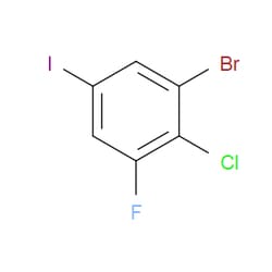 Aobchem&nbsp;1-Bromo-2-chloro-3-fluoro-5-iodobenzene | ≥95% | CAS 2247849-81-4 | C6H2BrClFI | 250mg