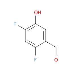 Aobchem&nbsp;2 4-Difluoro-5-hydroxybenzaldehyde | ≥97% | CAS 1806330-57-3 | C7H4F2O2 | 250mg