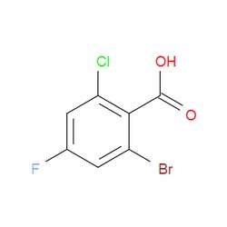 Aobchem&nbsp;2-Bromo-6-chloro-4-fluorobenzoic acid | ≥95% | CAS 1695489-54-3 | C7H3BrClFO2 | 1g