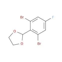 Aobchem&nbsp;2-(2 6-Dibromo-4-fluorophenyl)-1 3-dioxolane | ≥97% | CAS 2694026-62-3 | C9H7Br2FO2 | 500mg