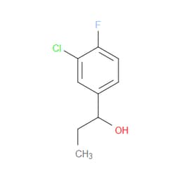 Aobchem&nbsp;3-Chloro- -ethyl-4-fluorobenzenemethanol | ≥95% | CAS 1343000-69-0 | C9H10ClFO | 500mg