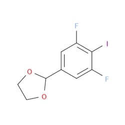 Aobchem&nbsp;2-(3 5-Difluoro-4-iodophenyl)-1 3-dioxolane | ≥95% | CAS 357166-63-3 | C9H7F2IO2 | 1g