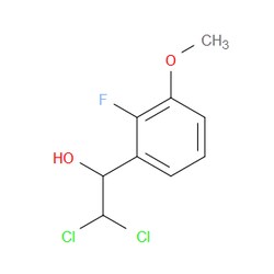 Aobchem&nbsp;2 2-Dichloro-1-(2-fluoro-3-methoxyphenyl)ethanol | ≥95% | CAS 2734779-36-1 | C9H9Cl2FO2 | 500mg