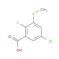Aobchem&nbsp;5-Chloro-2-fluoro-3-(methylthio)benzoic acid | ≥97% | CAS 2734777-38-7 | C8H6ClFO2S | 1g