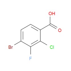 Aobchem&nbsp;4-Bromo-2-chloro-3-fluorobenzoic acid | ≥97% | CAS 1807036-03-8 | C7H3BrClFO2 | 500mg