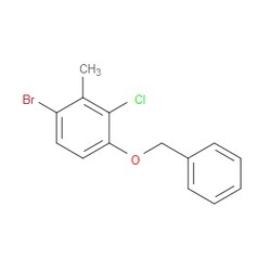 Aobchem&nbsp;1-(Benzyloxy)-4-bromo-2-chloro-3-methylbenzene | ≥95% | CAS 2379321-72-7 | C14H12BrClO | 250mg