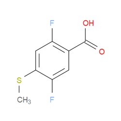 Aobchem&nbsp;2 5-Diflouro-4-(methylsulfanyl)benzoic acid | ≥97% | CAS 918967-68-7 | C8H6F2O2S | 250mg