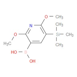 Aobchem&nbsp;2 6-Dimethoxy-3-(trimethylsilyl)pyridine-5-boronic acid | ≥97% | CAS 2121514-99-4 | C10H18BNO4Si | 500mg