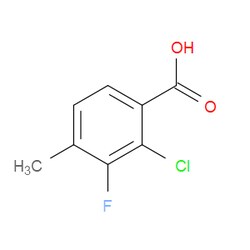 Aobchem&nbsp;2-Chloro-3-fluoro-4-methylbenzoic acid | ≥97% | CAS 1427327-87-4 | C8H6ClFO2 | 500mg