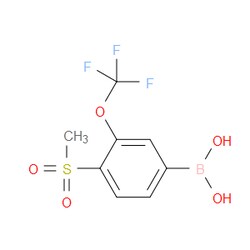 Aobchem&nbsp;[4-Methanesulfonyl-3-(trifluoromethoxy)phenyl]boronic acid | ≥95% | CAS 2377609-77-1 | C8H8BF3O5S | 250mg