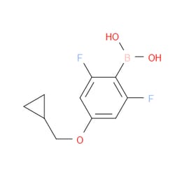 Aobchem&nbsp;[4-(Cyclopropylmethoxy)-2 6-difluorophenyl]boronic acid | ≥95% | CAS 2377605-97-3 | C10H11BF2O3 | 250mg