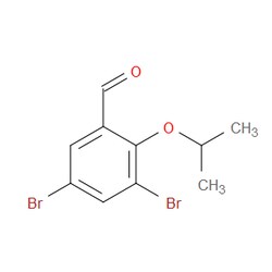 Aobchem&nbsp;3 5-Dibromo-2-isopropoxybenzaldehyde | ≥95% | CAS 832673-99-1 | C10H10Br2O2 | 250mg