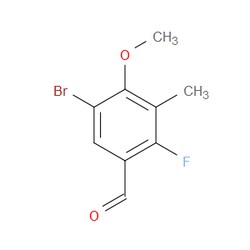 Aobchem&nbsp;5-Bromo-2-fluoro-4-methoxy-3-methylbenzaldehyde | ≥97% | CAS 2484889-21-4 | C9H8BrFO2 | 250mg