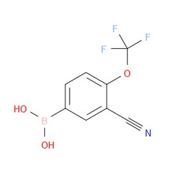 Aobchem&nbsp;[3-Cyano-4-(trifluoromethoxy)phenyl]boronic acid | ≥97% | CAS 2268800-99-1 | C8H5BF3NO3 | 1g