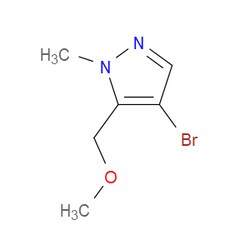 Aobchem&nbsp;4-Bromo-5-(methoxymethyl)-1-methyl-1H-pyrazole | ≥97% | CAS 1578484-60-2 | C6H9BrN2O | 500mg