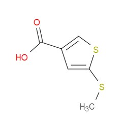Aobchem&nbsp;5-(Methylsulfanyl)thiophene-3-carboxylic acid | ≥97% | CAS 88511-90-4 | C6H6O2S2 | 1g