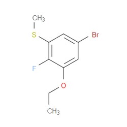 Aobchem&nbsp;(5-Bromo-3-ethoxy-2-fluorophenyl)(methyl)sulfane | ≥97% | CAS 2586127-17-3 | C9H10BrFOS | 250mg
