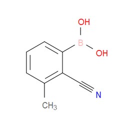 Aobchem&nbsp;2-Cyano-3-methylphenylboronic acid | ≥95% | CAS 1375110-42-1 | C8H8BNO2 | 250mg