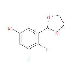 Aobchem&nbsp;2-(5-Bromo-2 3-difluorophenyl)-1 3-dioxolane | ≥95% | CAS 2221812-19-5 | C9H7BrF2O2 | 250mg