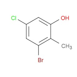 Aobchem&nbsp;3-Bromo-5-chloro-2-methylphenol | ≥95% | CAS 1082040-46-7 | C7H6BrClO | 250mg