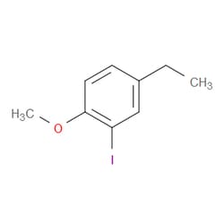 Aobchem&nbsp;4-Ethyl-2-iodo-1-methoxybenzene | ≥97% | CAS 868167-69-5 | C9H11IO | 1g