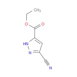 Aobchem&nbsp;Ethyl 3-cyano-1H-pyrazole-5-carboxylate | ≥97% | CAS 1809384-28-8 | C7H7N3O2 | 500mg