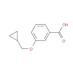 Aobchem&nbsp;3-(Cyclopropylmethoxy)benzoic acid | ≥97% | CAS 1047680-61-4 | C11H12O3 | 250mg